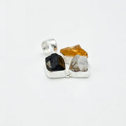 Raw Multicolor Natural Gemstone  Pendant (Without Chain)