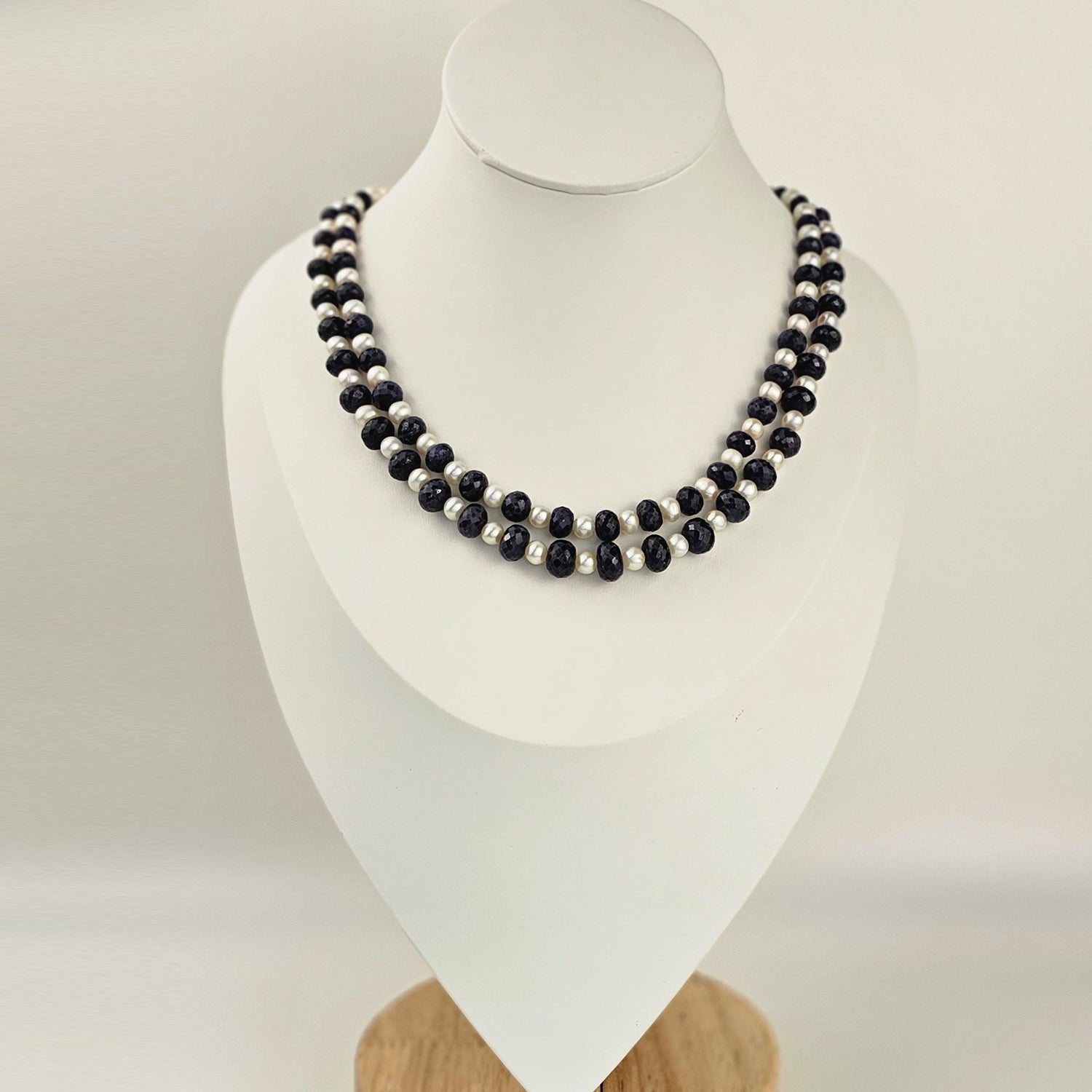 Pearl and Sapphire Necklace