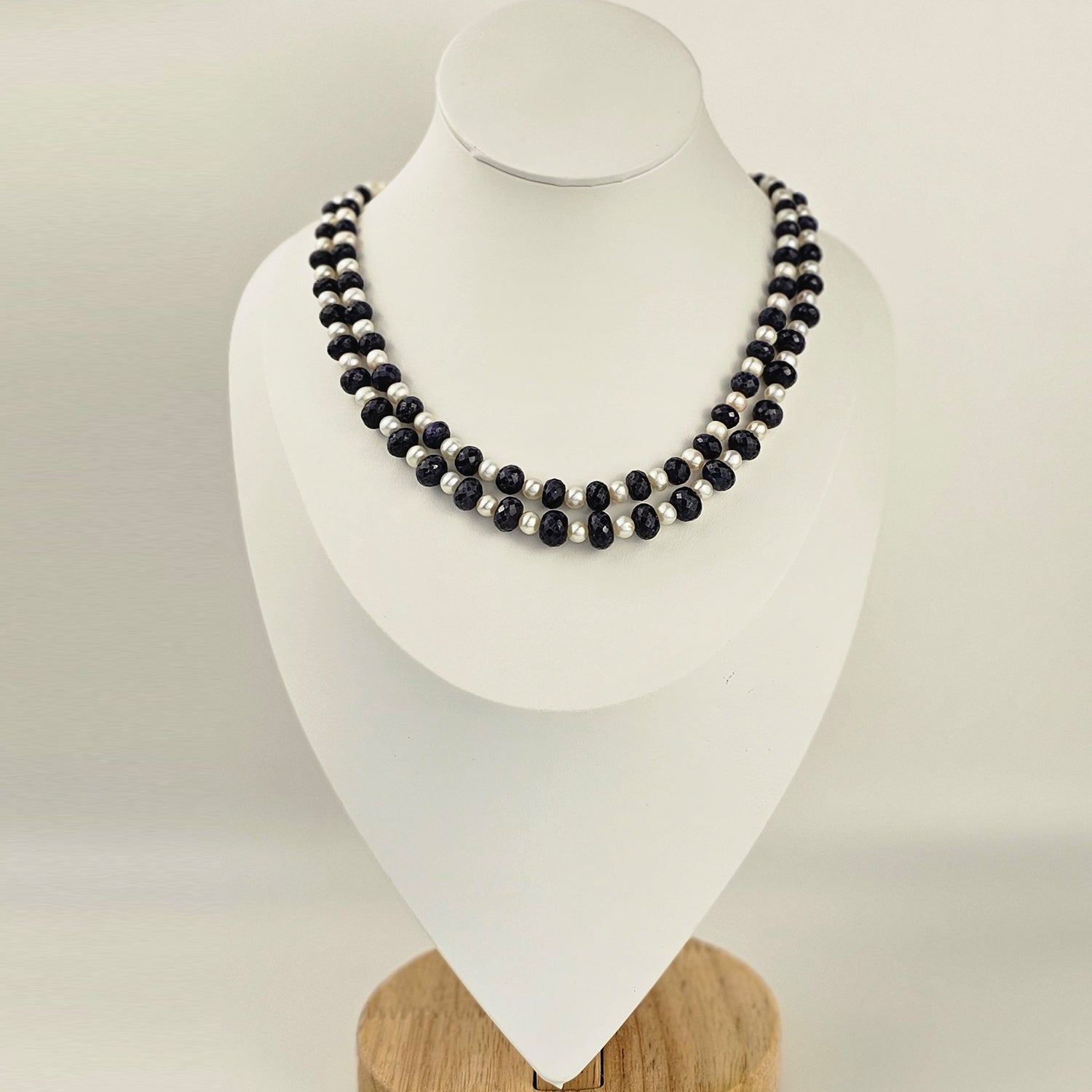 Pearl and Sapphire Necklace