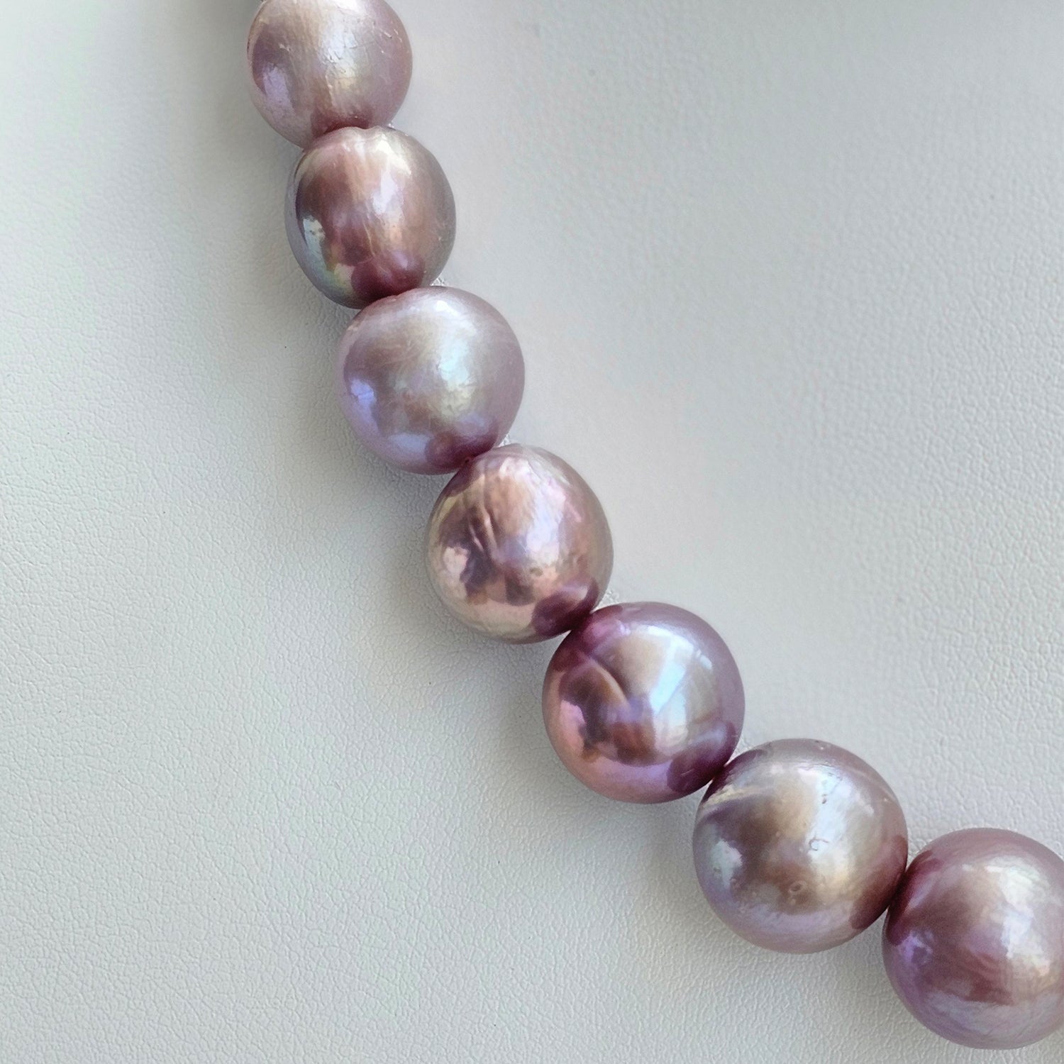 Lavish Lavender Freshwater Pearl  Necklace (Earrings Included)