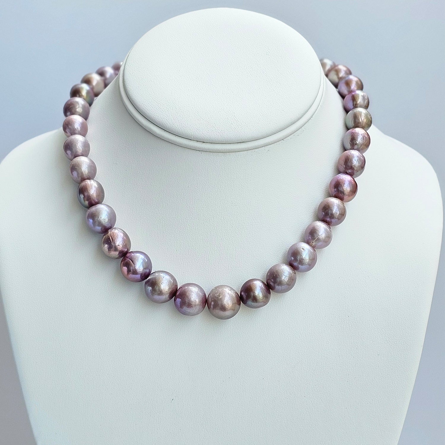 Lavish Lavender Freshwater Pearl  Necklace (Earrings Included)