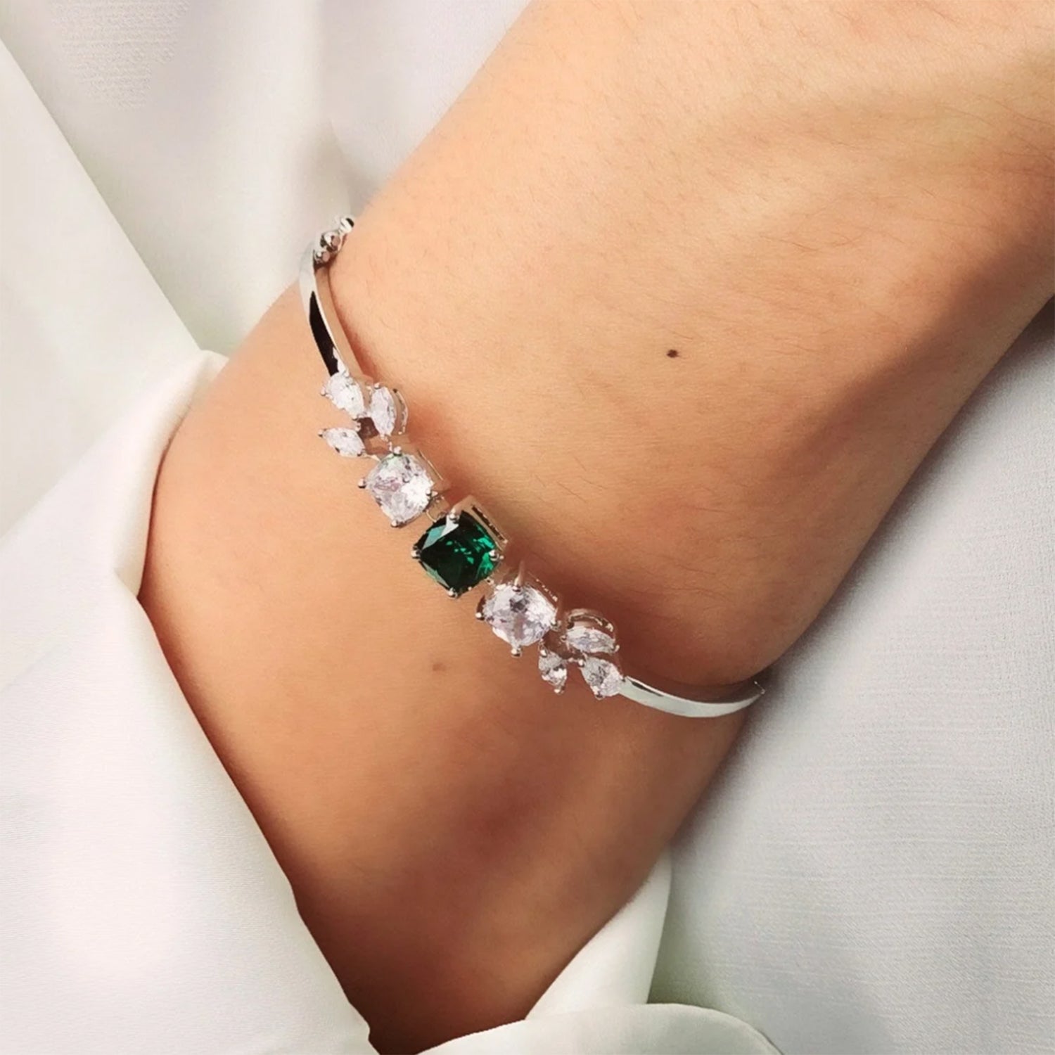Green Swarovski Bracelet