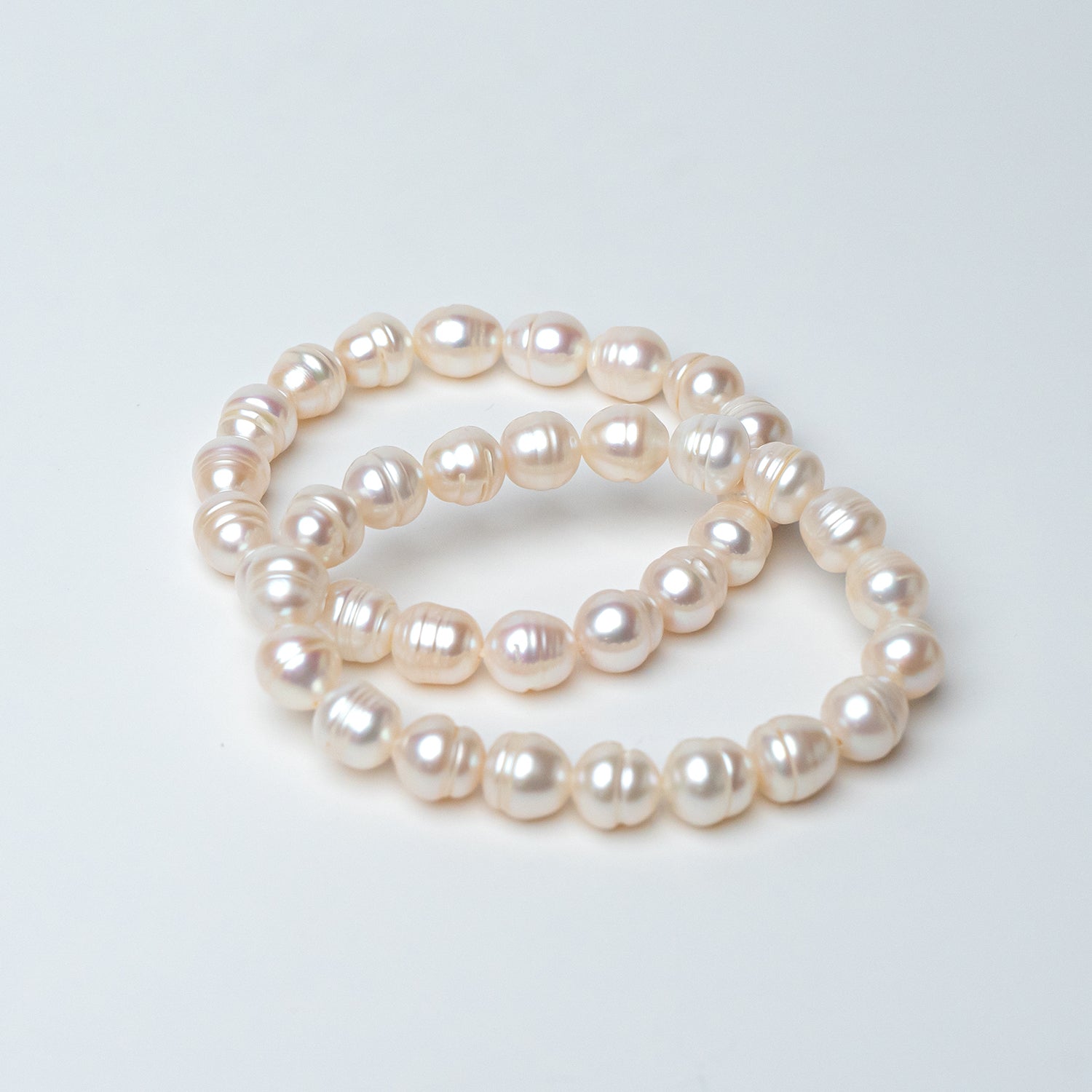 Fancy White Pearl Bracelet-  (single piece)