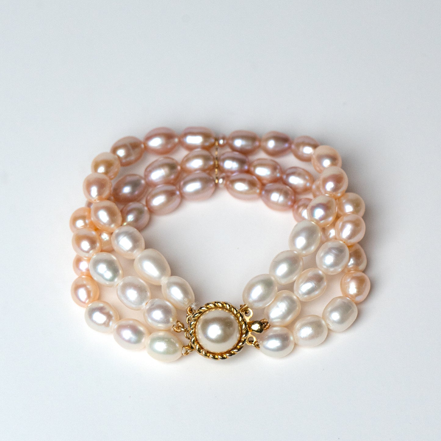 Sili Gems Cultured Freshwater Pearl Bracelet – 8-9MM Oval AA Quality Multicolor Pearls.