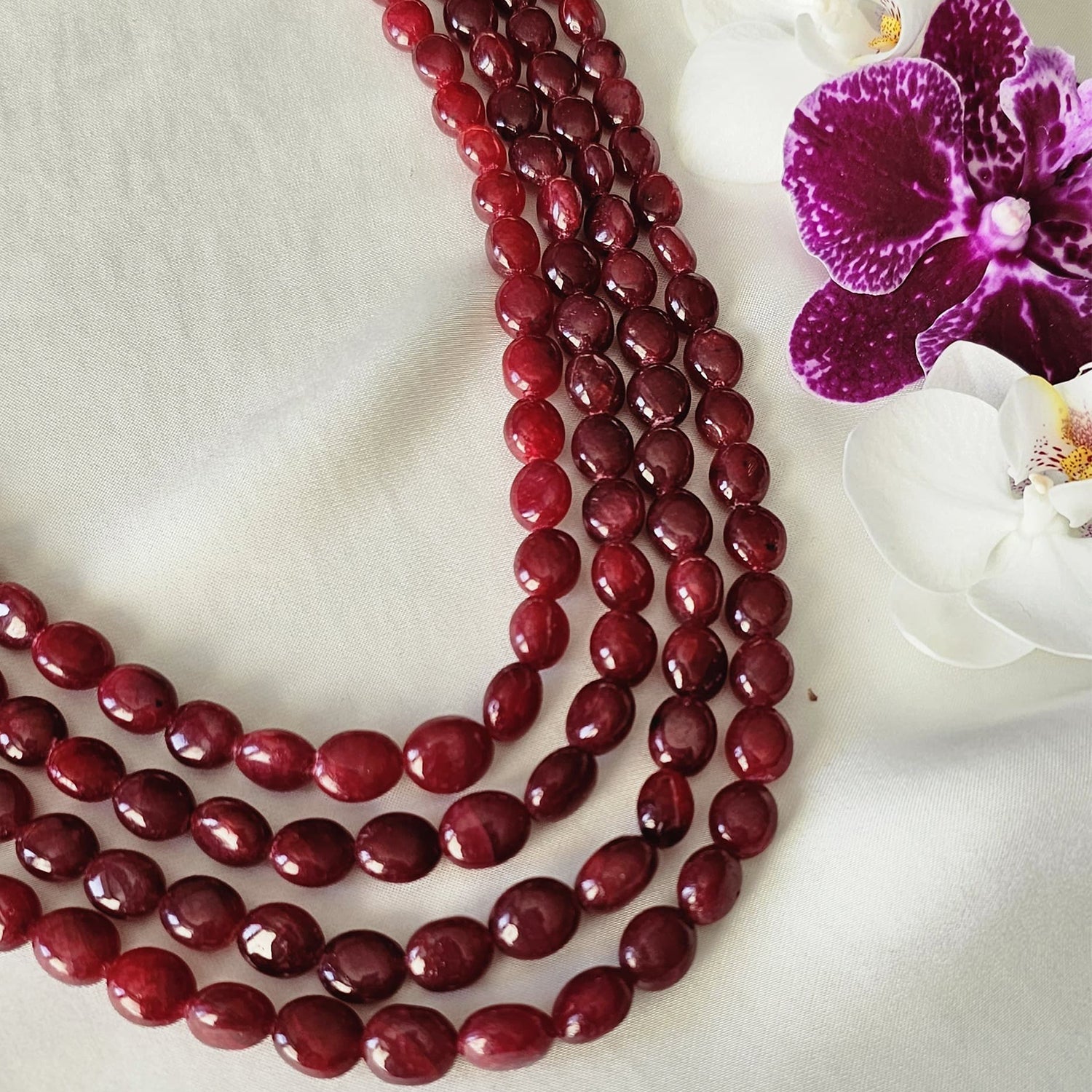 Layered Ruby Necklace