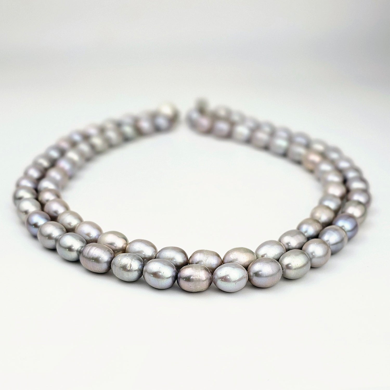 Luminous Grey Pearl Necklace