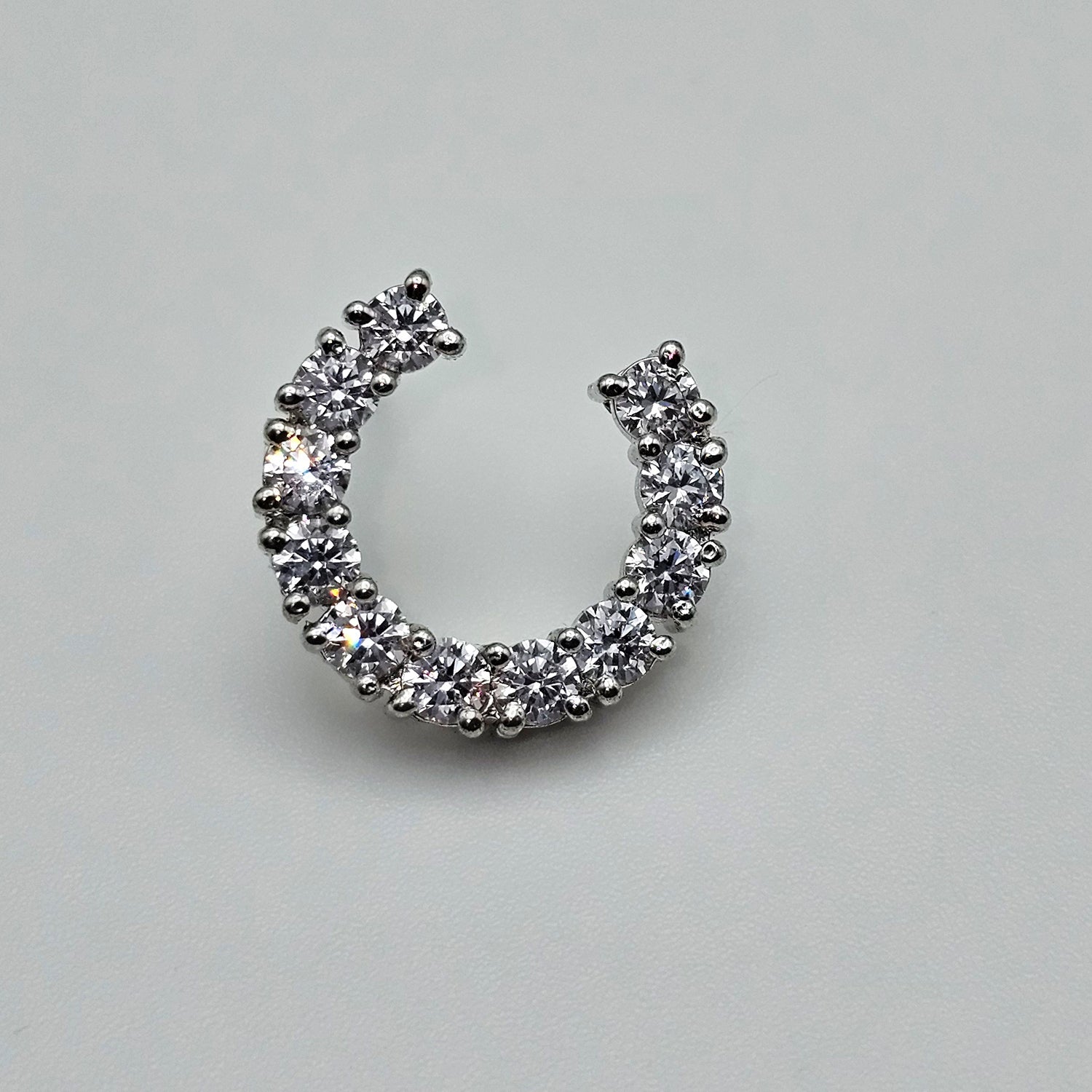C-Shaped Swarovski Earrings