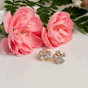 Flower Shaped Swarovski Earrings