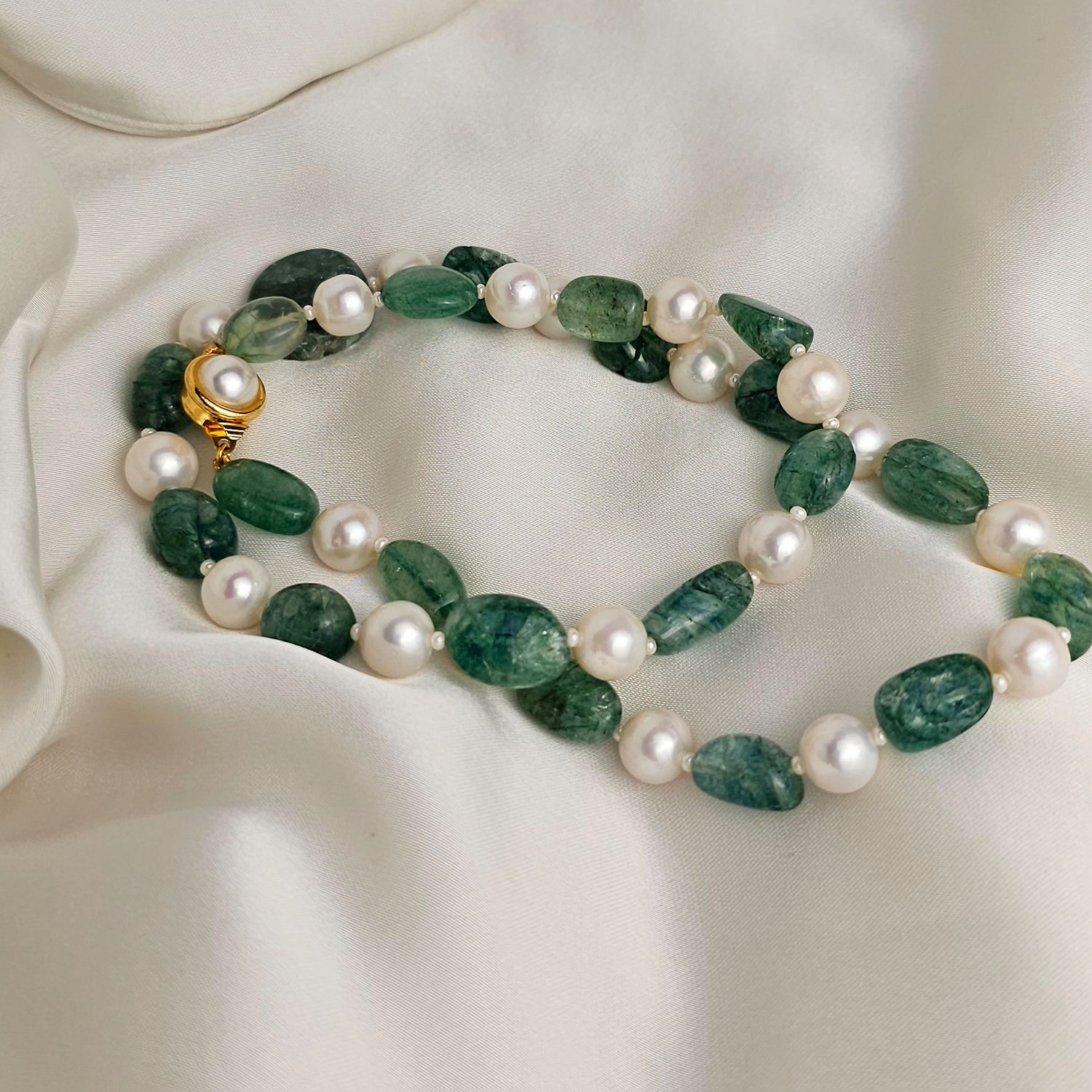 Pearl and Emerald Necklace