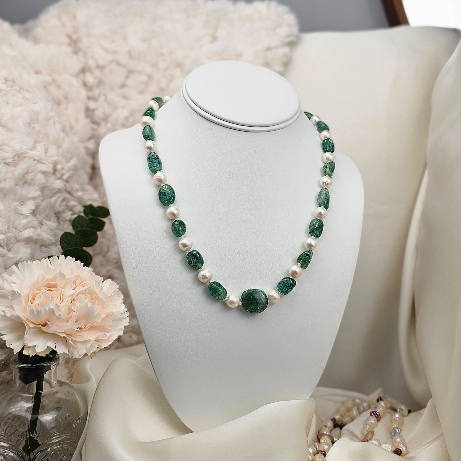 Pearl and Emerald Necklace