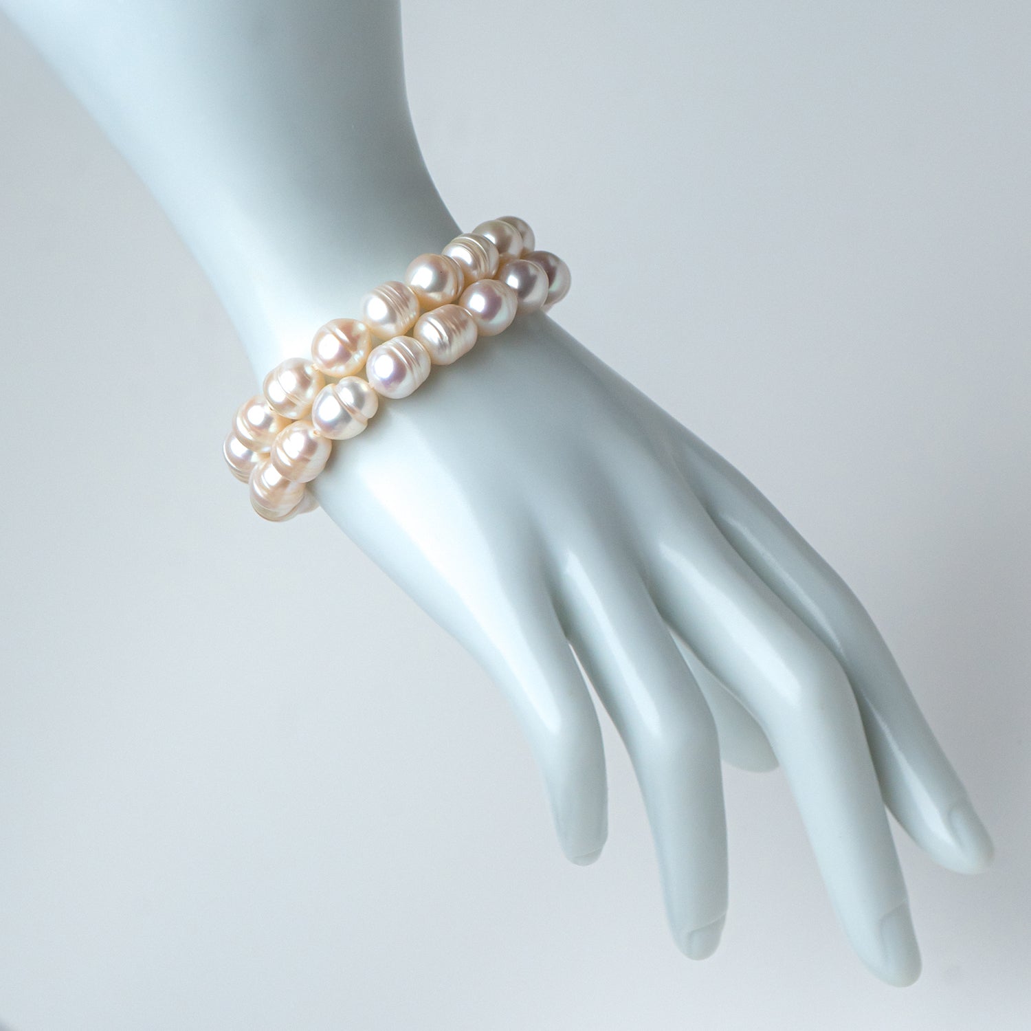 Fancy White Pearl Bracelet-  (single piece)