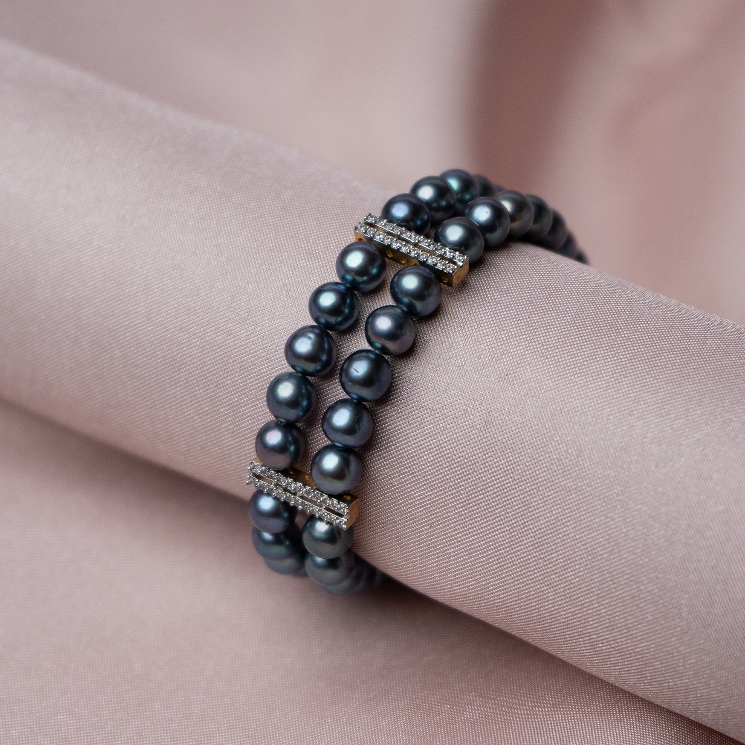 Blue Fancy Pearl Bracelet