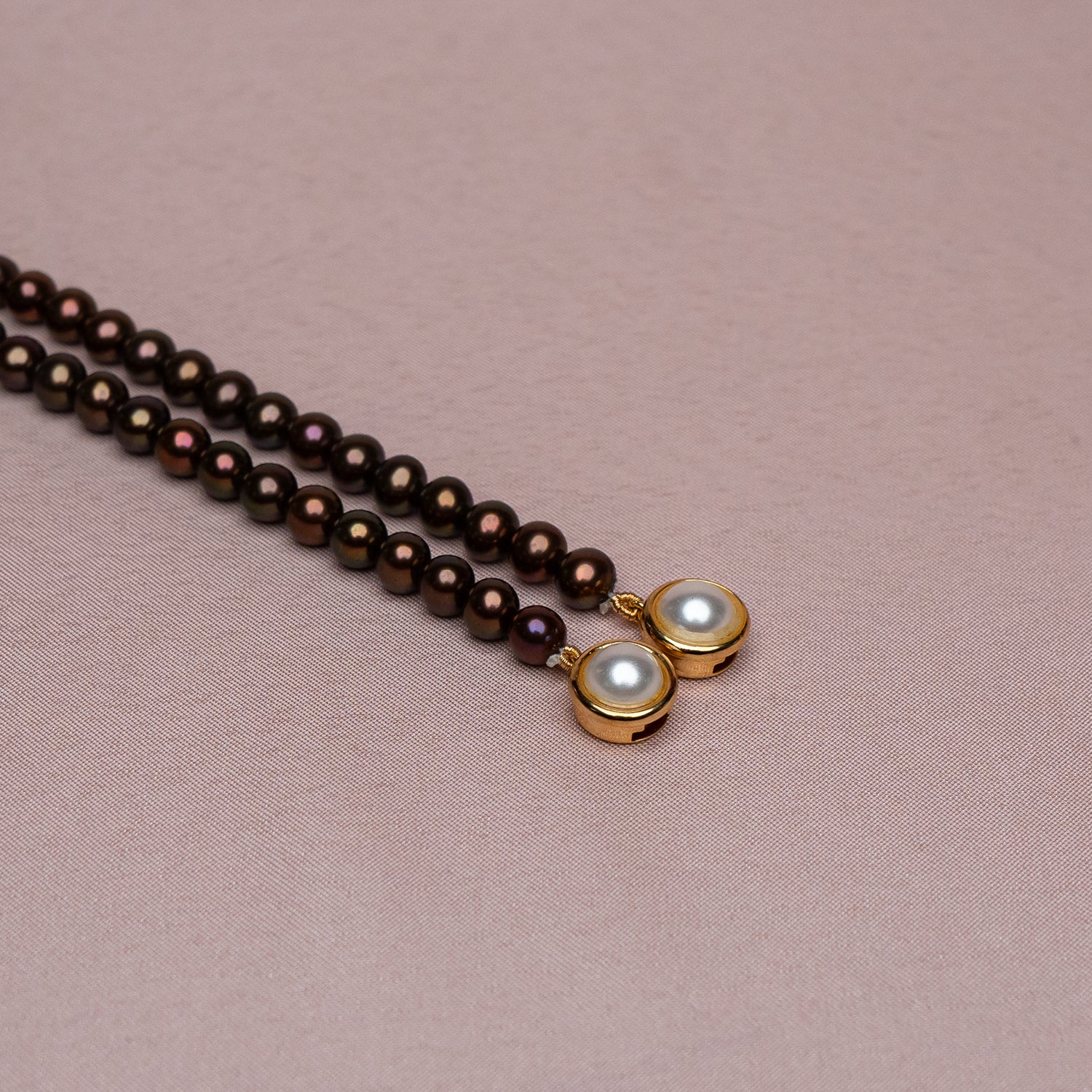 Plain Metallic Pearl Bracelet  (Single Piece)
