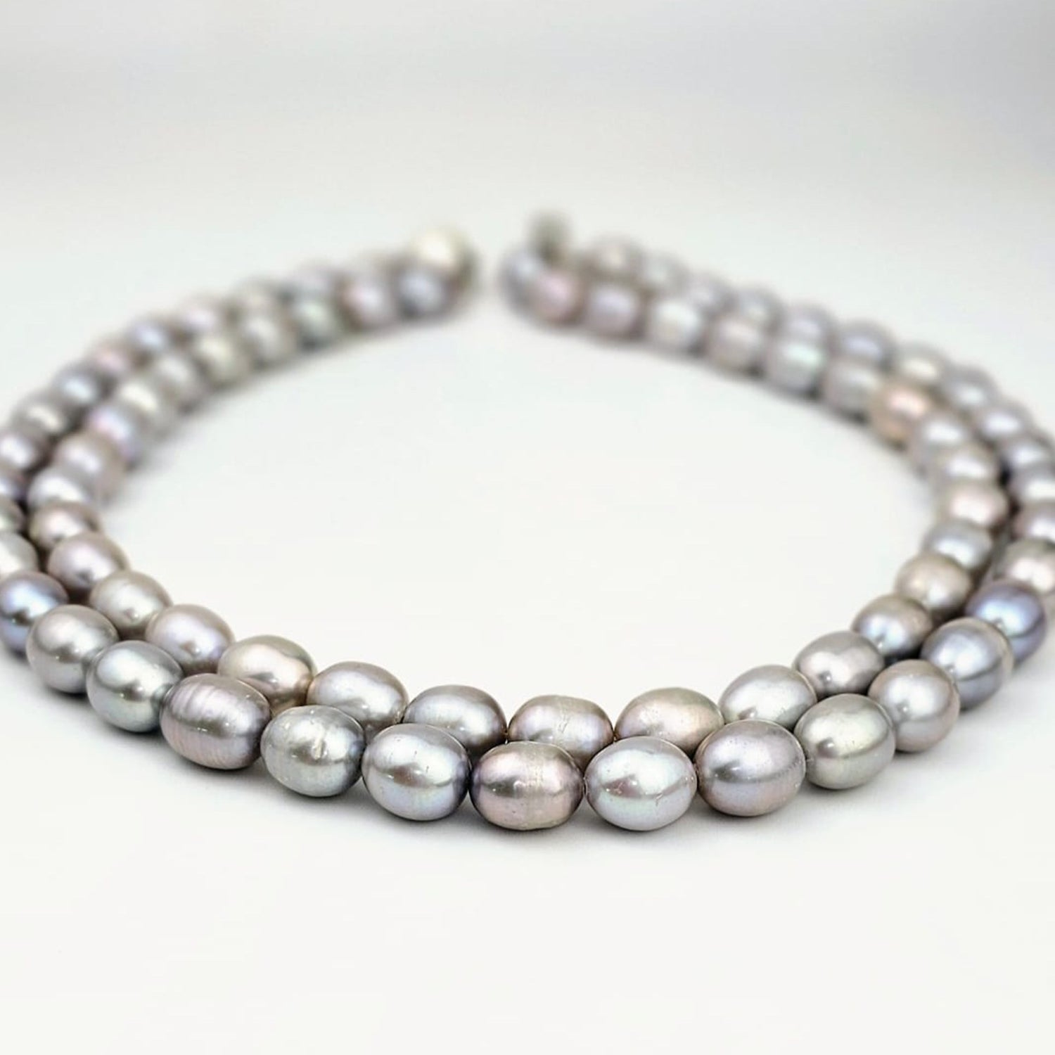 Luminous Grey Pearl Necklace