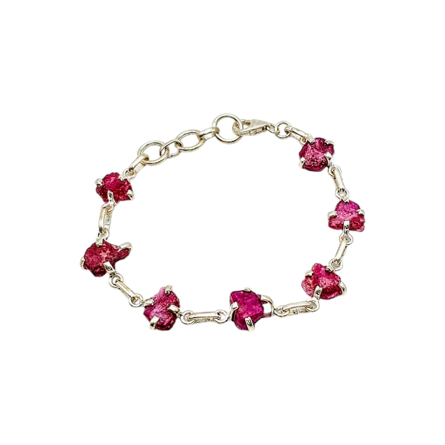 Silver Ruby Bracelet