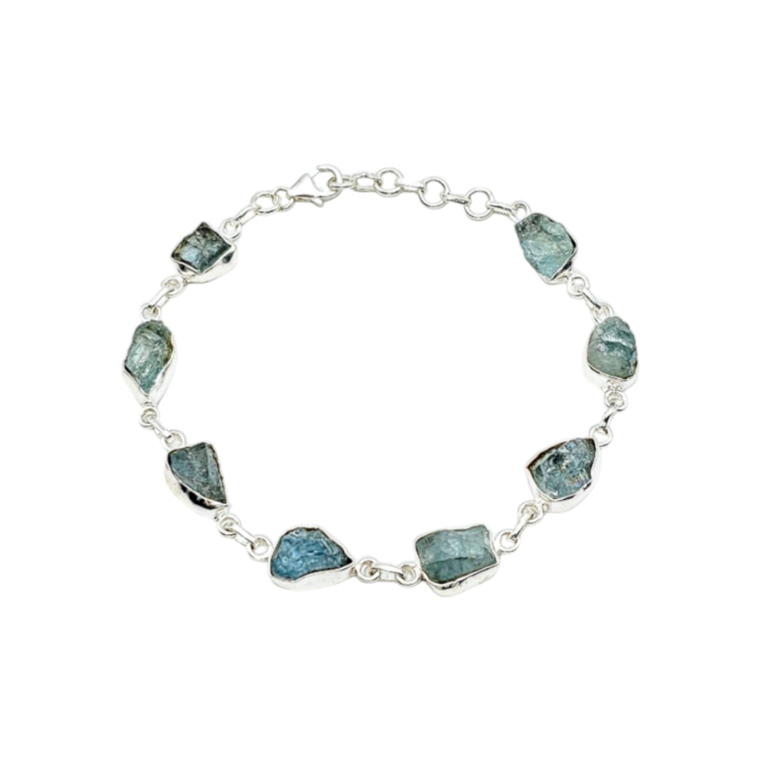 Silver Aquamarine Bracelet