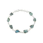 Silver Aquamarine Bracelet