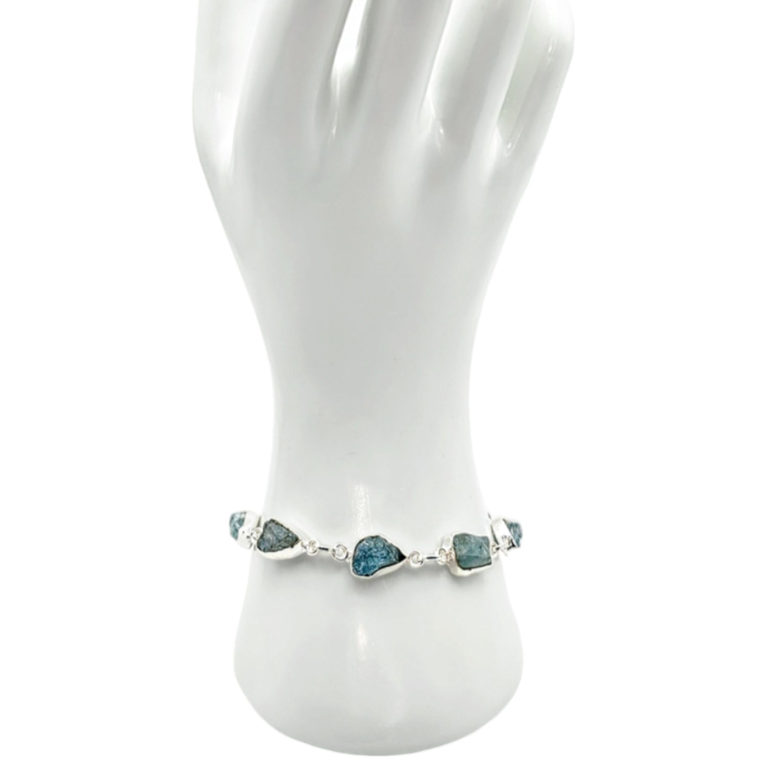 Silver Aquamarine Bracelet