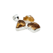 Citrine Natural Gemstone Pendant  (Without Chain)