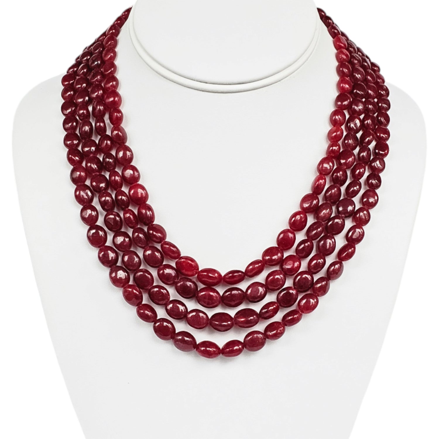 Layered Ruby Necklace