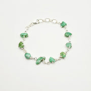Silver Chrysoprase Bracelet