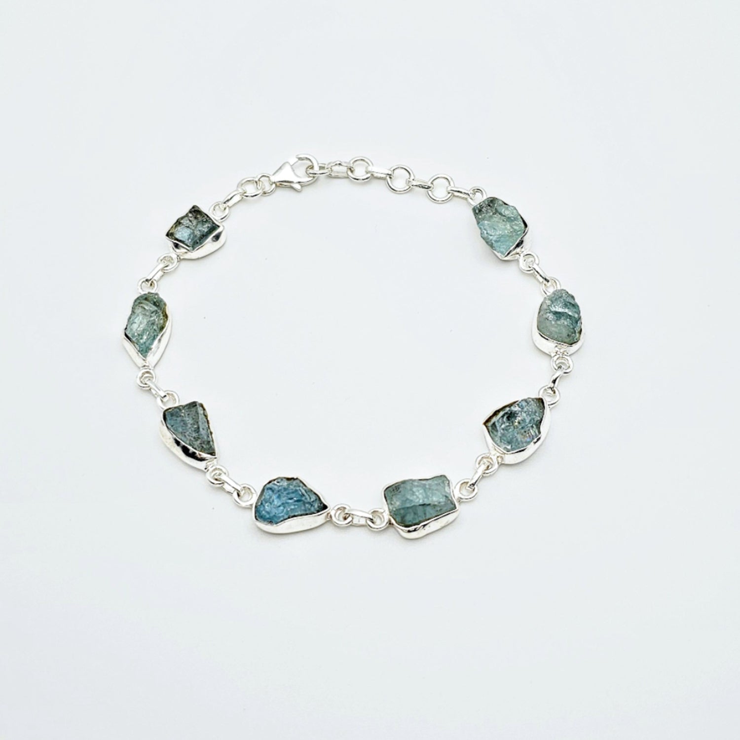 Silver Aquamarine Bracelet