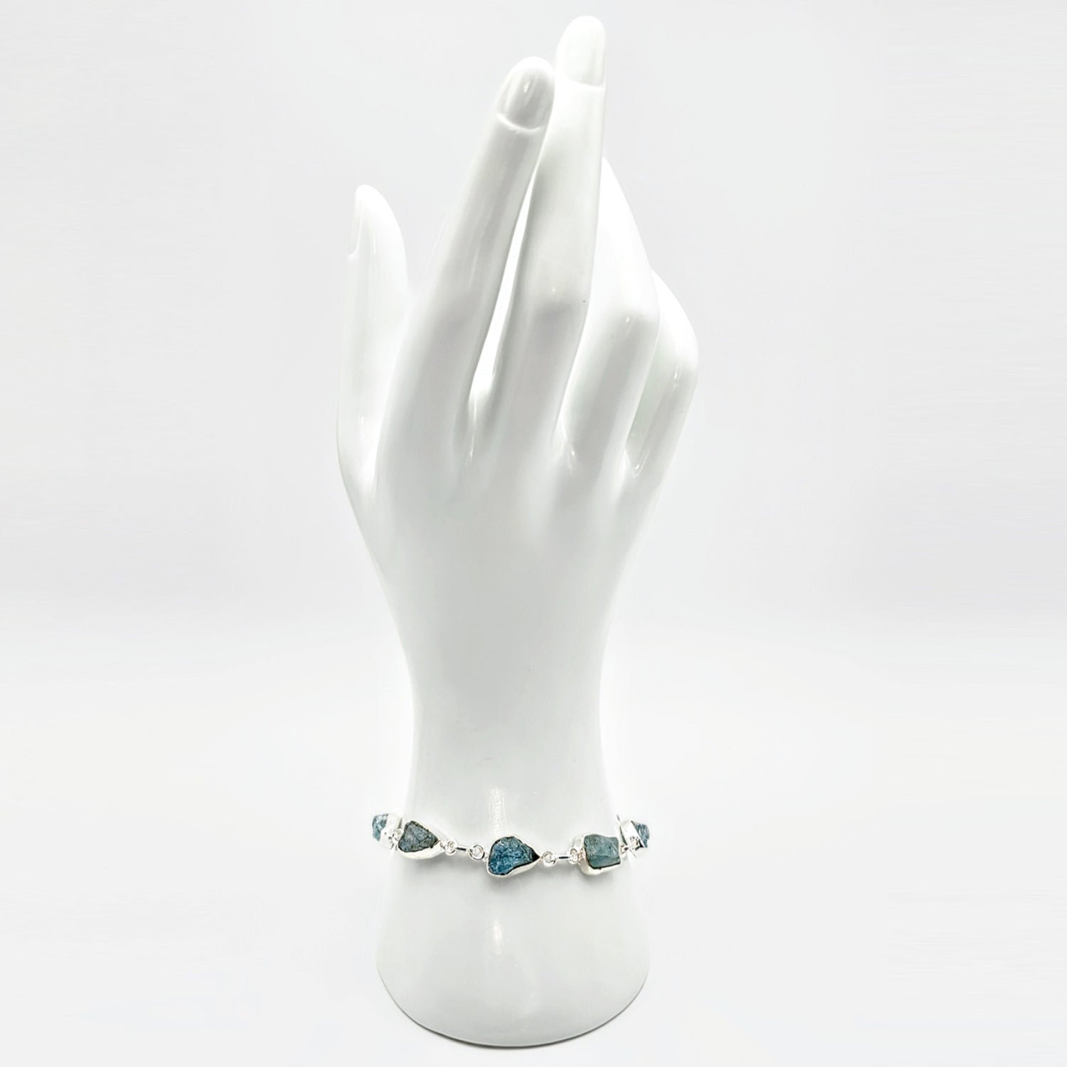 Silver Aquamarine Bracelet