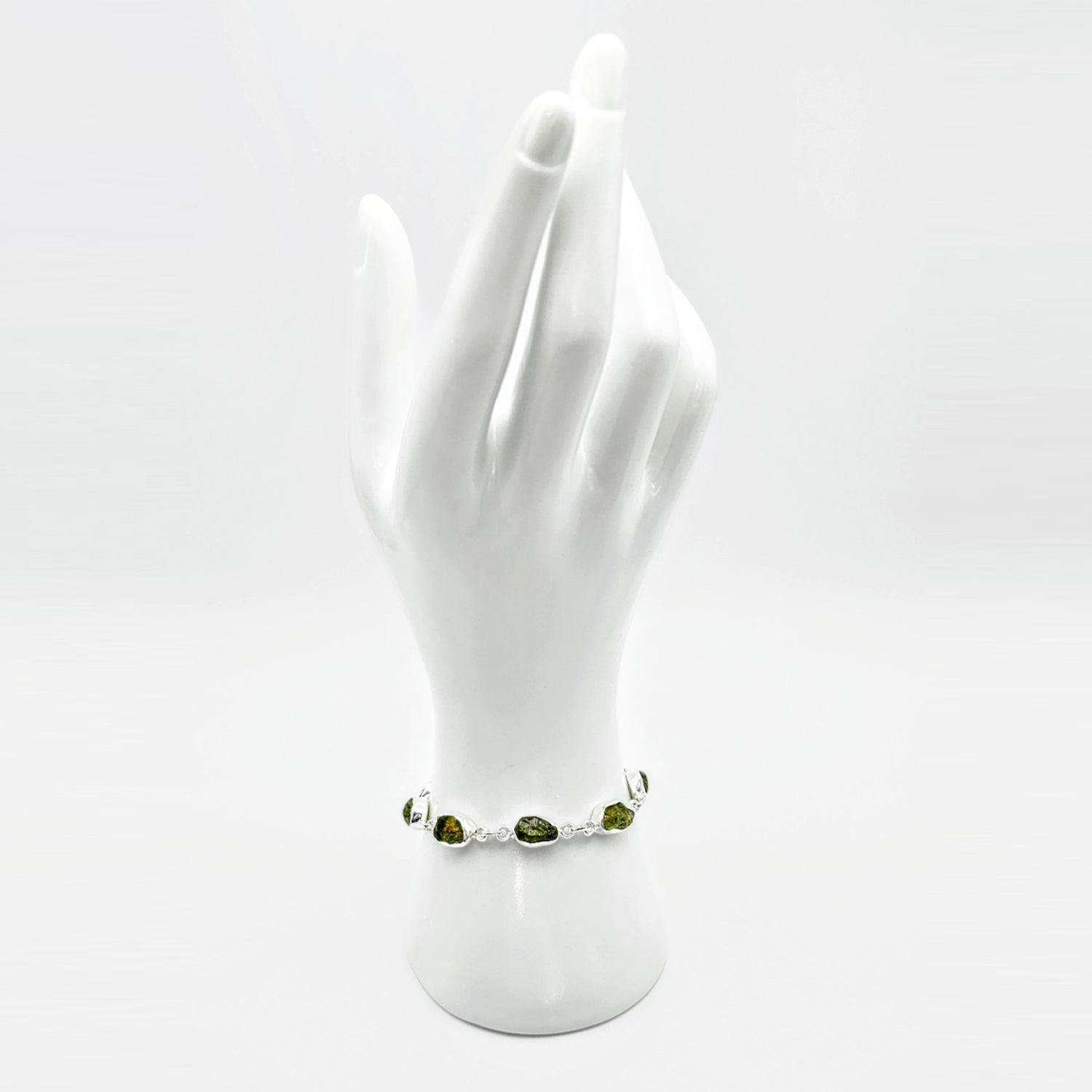 Silver Peridot Bracelet