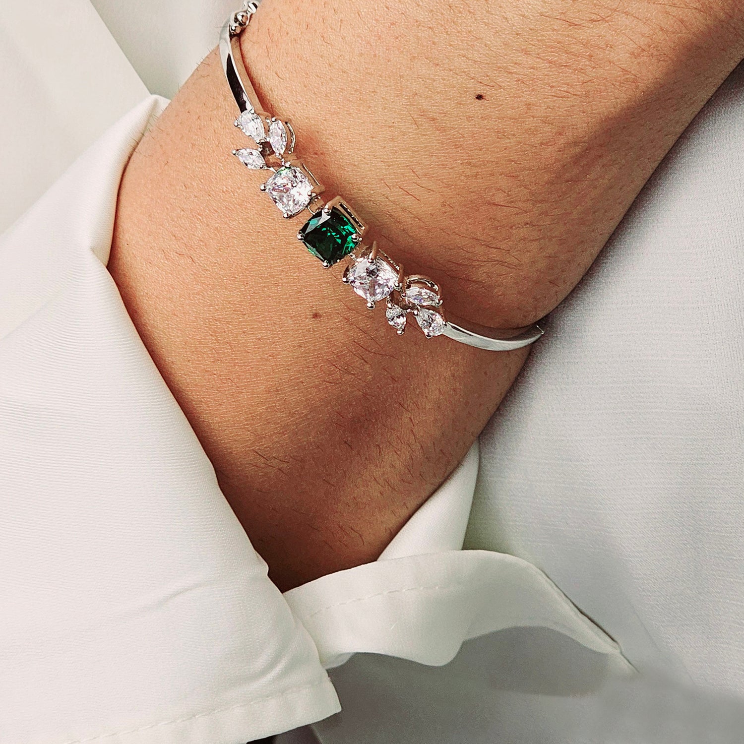 Green Swarovski Bracelet